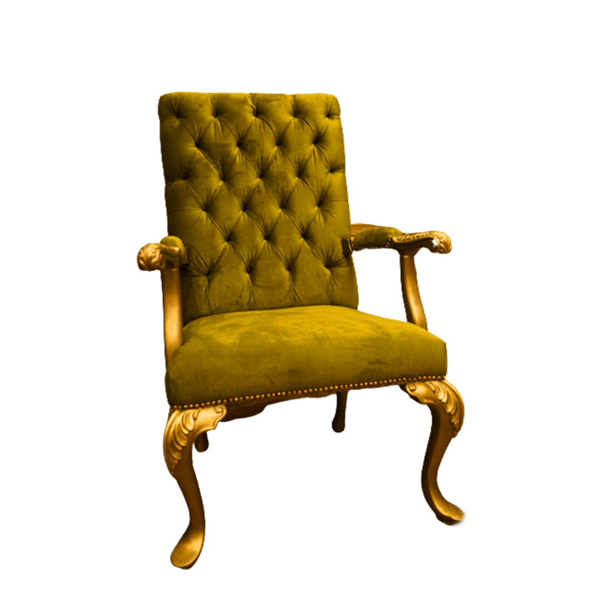 Regal Elegance: Classic Golden Color Chair for Special Events