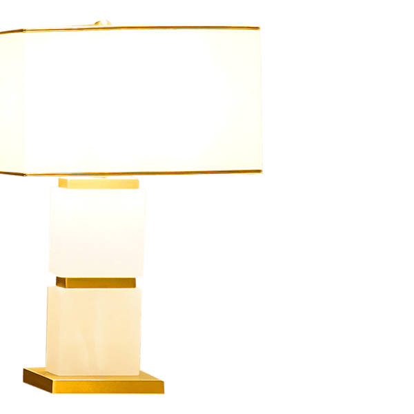 Contemporary Illumination: Classic White Lamp with Modern Design