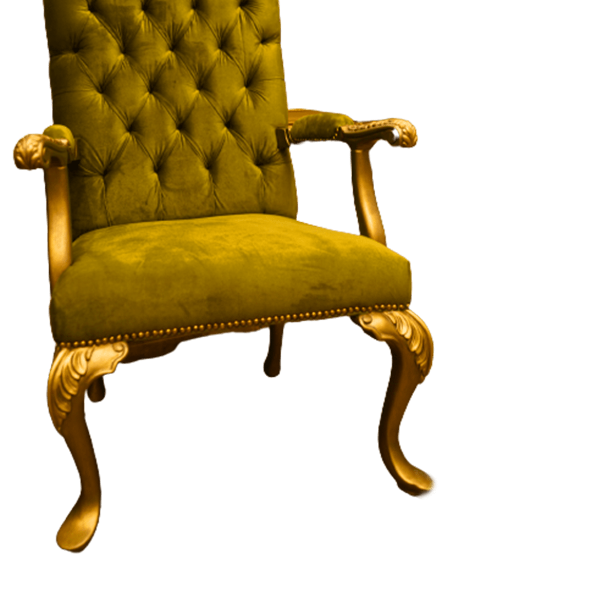 Regal Elegance: Classic Golden Color Chair for Special Events