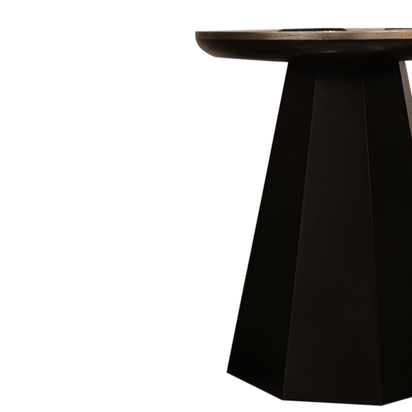 Sleek and Sophisticated: Classic Black Stool with Tower Shape