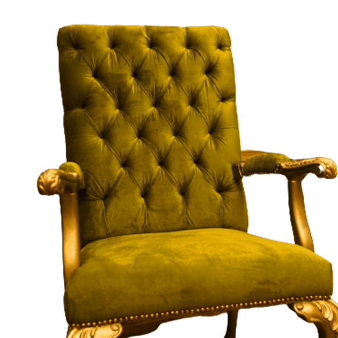 Regal Elegance: Classic Golden Color Chair for Special Events