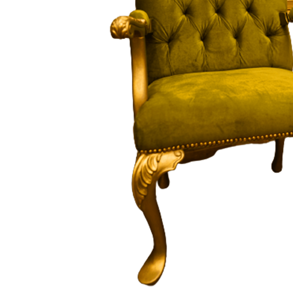 Regal Elegance: Classic Golden Color Chair for Special Events