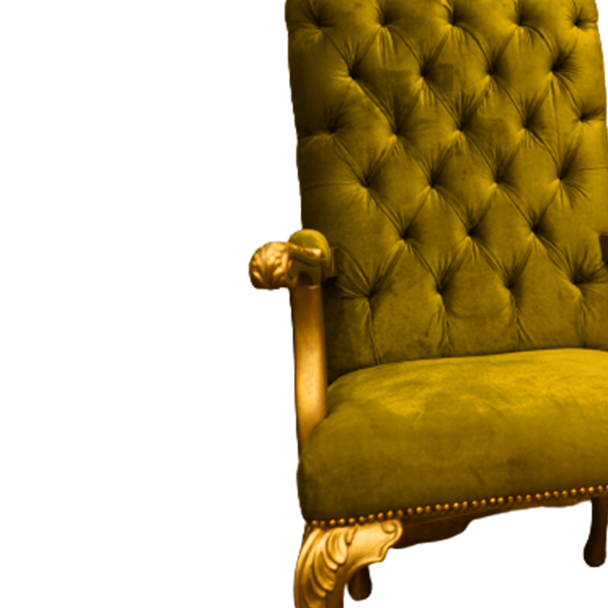 Regal Elegance: Classic Golden Color Chair for Special Events