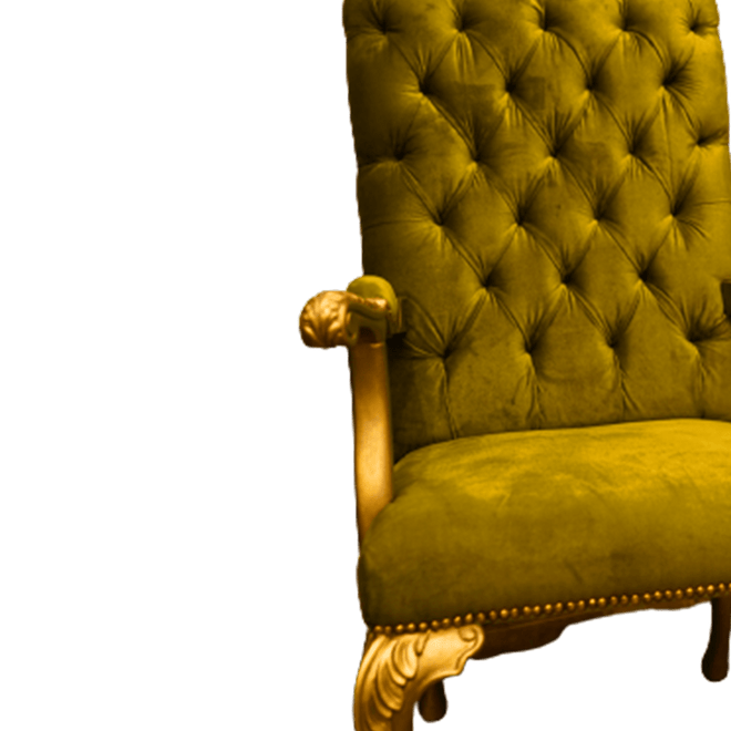 Regal Elegance: Classic Golden Color Chair for Special Events