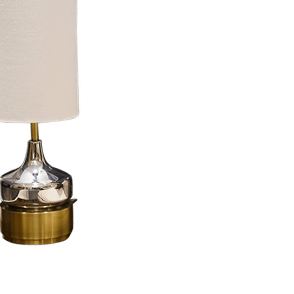 Gilded Opulence: Classic Golden Lamp with Steel Material