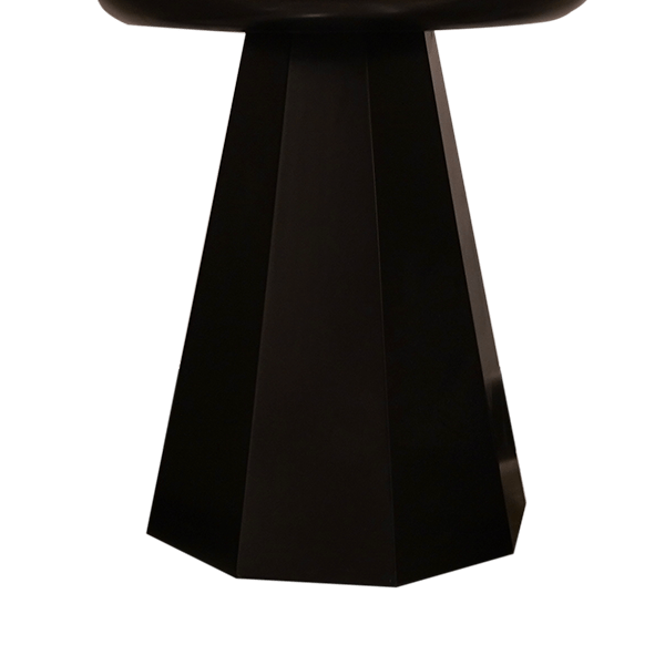 Sleek and Sophisticated: Classic Black Stool with Tower Shape