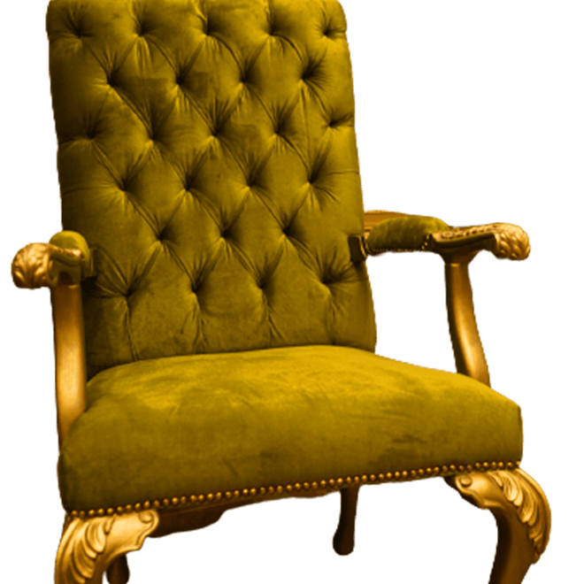 Regal Elegance: Classic Golden Color Chair for Special Events