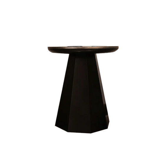 Sleek and Sophisticated: Classic Black Stool with Tower Shape