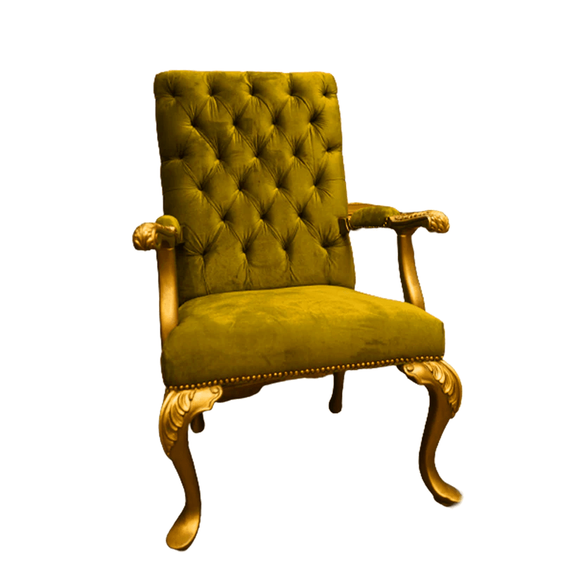 Regal Elegance: Classic Golden Color Chair for Special Events