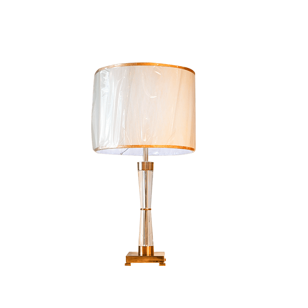 Maknisa Classic White Round Table Lamp