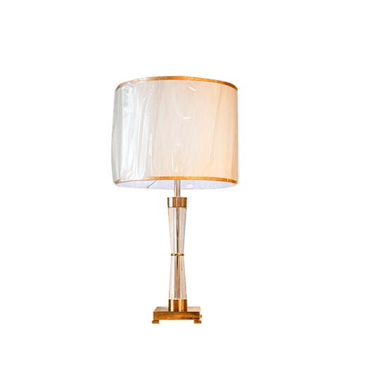 Maknisa Classic White Round Table Lamp