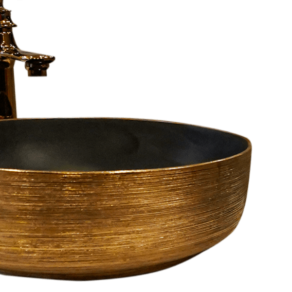 Golden Elegance Classic Round Sink