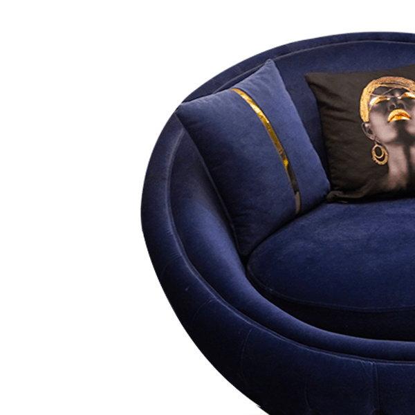 Luxurious Lounging: Velvet Sofa