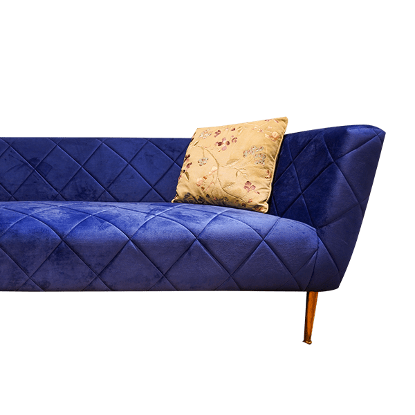 Violet Velvet 3-Seater Sofa Set for Grand Living Room