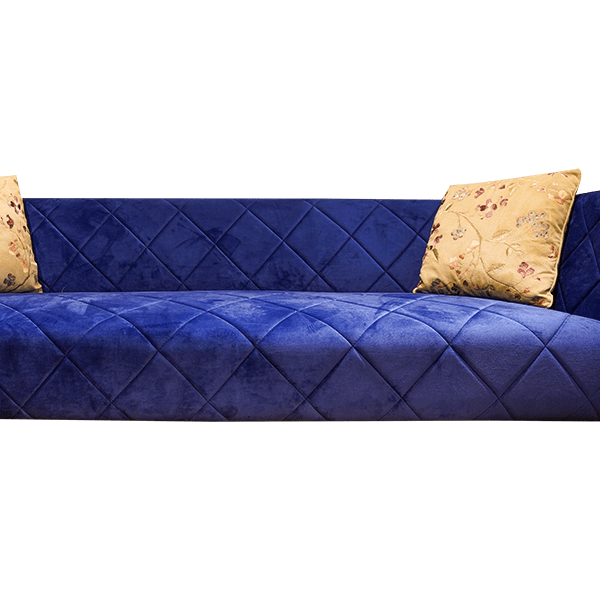 Violet Velvet 3-Seater Sofa Set for Grand Living Room