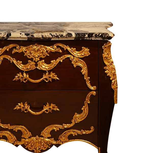 Golden Majesty: The Marble-Seated Stool