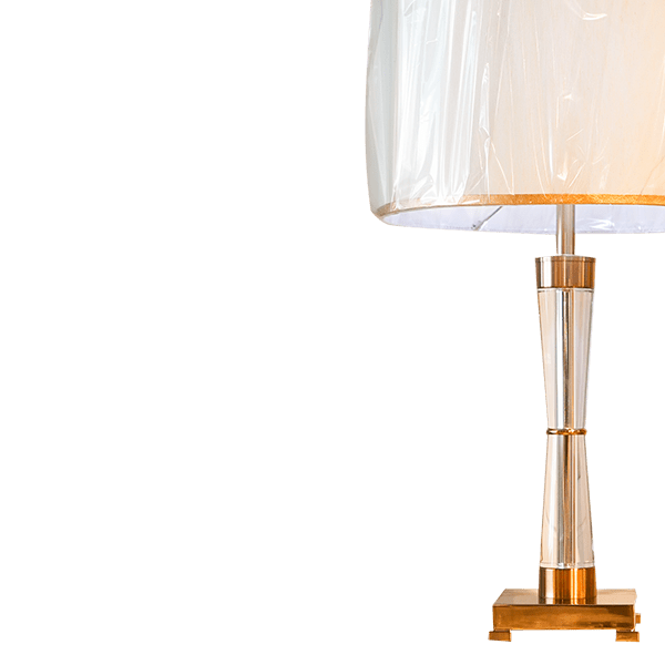 Maknisa Classic White Round Table Lamp