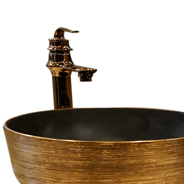 Golden Elegance Classic Round Sink