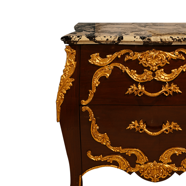 Golden Majesty: The Marble-Seated Stool