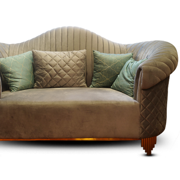 Grand Gatherings: Traditional Fabric Sofa