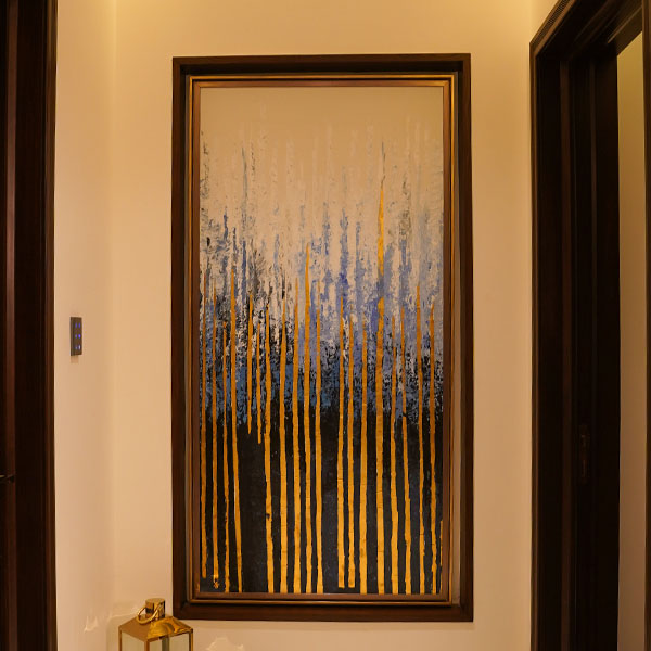 Contemporary Chic - A Striking Modern Lines Draw Painting