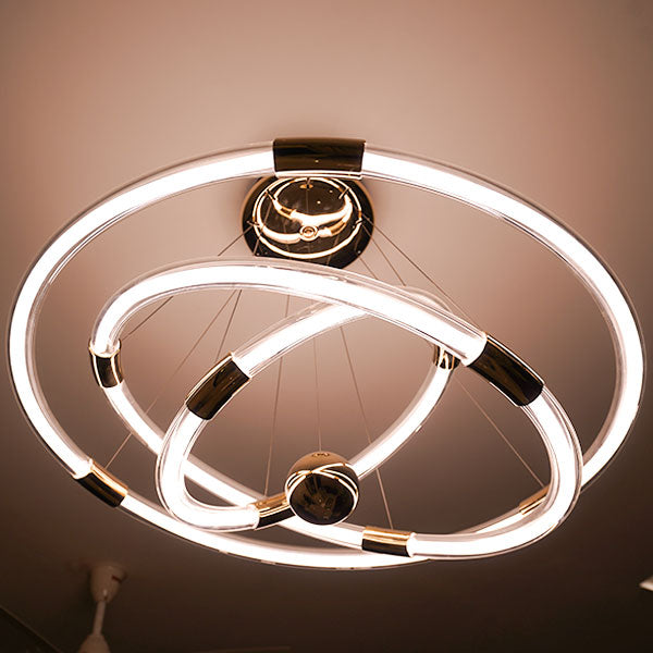 Round Curved Shape Light for Home with Unique Crescent Design