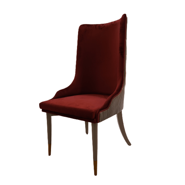 Modern Ruby Red Single Chair