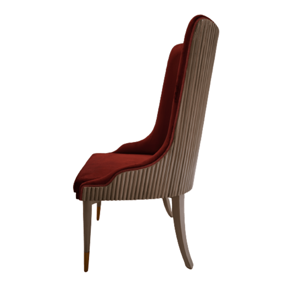 Modern Ruby Red Single Chair