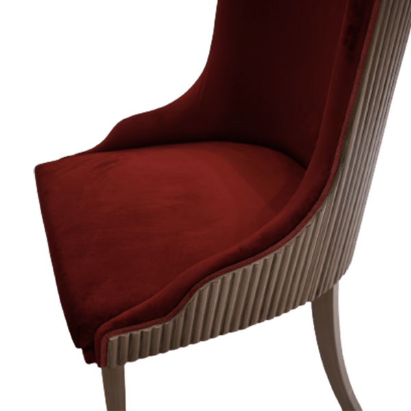 Modern Ruby Red Single Chair