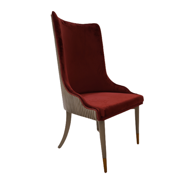 Modern Ruby Red Single Chair