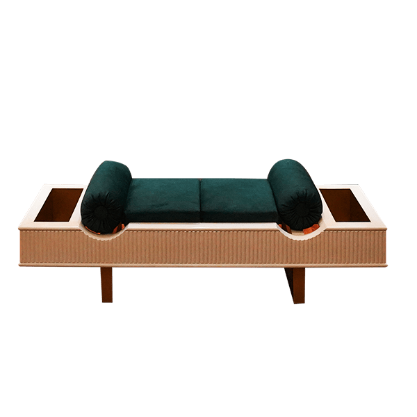 Contemporary Open Two-Seater Sofa