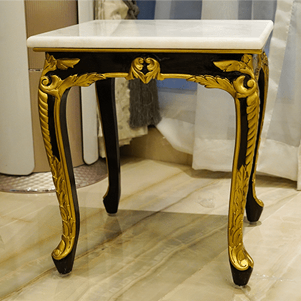 Marble Marvel Classic Golden Table