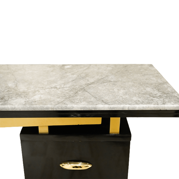 Multi-Door Marble Accent Table