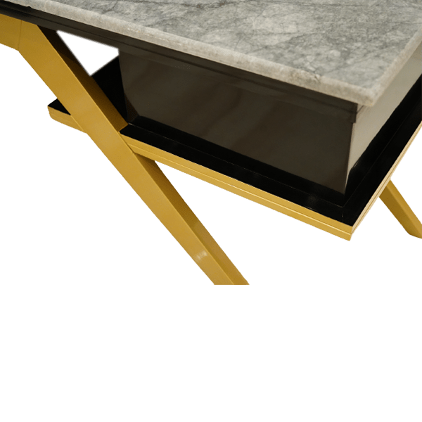 Multi-Door Marble Accent Table