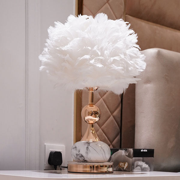 Traditional White Table Lamp