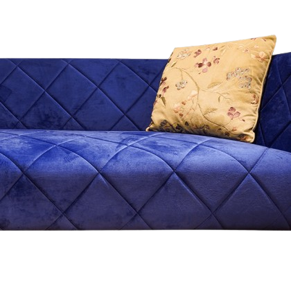 Violet Velvet 3-Seater Sofa Set for Grand Living Room